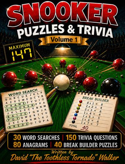 Front cover of Snooker Puzzles & Trivia Volume 1 by David Walker